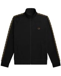 Fred Perry - Contrast Tape Track Jacket Gold - Lyst