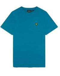 Lyle & Scott - Ts400vog camiseta lisa en primavera azul - Lyst