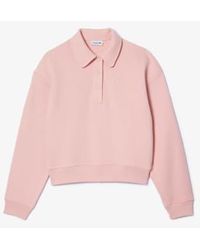 Lacoste - Jogger Sweatshirt With Pole Neck And Embroidery L - Lyst