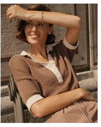 Varley - Finch tricot Polo à Taupe Stone - Lyst