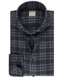 Stenströms - Slimline Checked Flannel Shirt 7123718650183 - Lyst