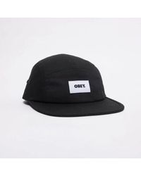 Obey - Bold Label Organic 6 Panel Hat One Size - Lyst