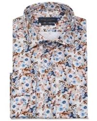 Guide London - Floral Leaf Print Shirt Multi M - Lyst