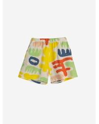 Bobo Choses - Short Viscous Mixture Pants Carnival Print Xs - Lyst