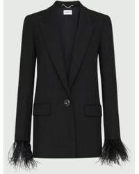 Marella - Cecco Jacket With Removable Feather Cuffs 6 - Lyst