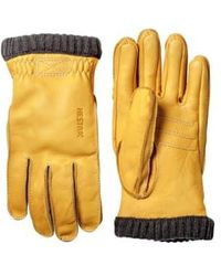 Hestra - Deerskin Primaloft Glove Yellow / L - Lyst