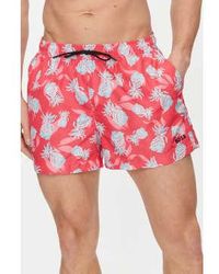 BOSS - Ery Fully Lined Swim Shorts With Pineapple Print In Dark 50515718 655 - Lyst