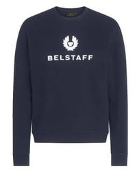 Belstaff - Signature Crewneck Sweatshirt Dark Ink M - Lyst