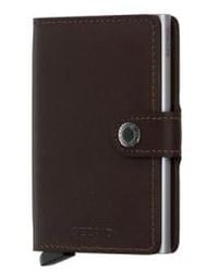 Secrid - Mini Wallet Original Brown - Lyst