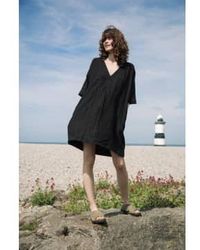 Beaumont Organic - Robe coton biologique et lin bio cari-may en noir - Lyst