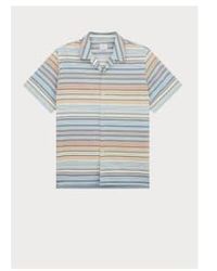 Paul Smith - Ss Horizontal Soft Stripe Shirt Col 92 Multi Coloured Siz - Lyst
