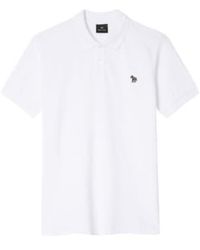 Paul Smith - White Cotton Pique Regular Fit Zebra Polo Shirt - Lyst