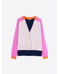 Vilagallo - Beige And Pink Alina Cardigan - Lyst