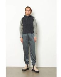 Second Female - Graphite Omella Knit Hoodie Vest Large - Lyst