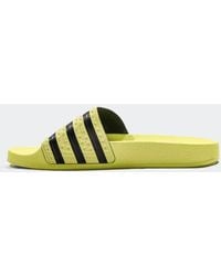 Iceyellow And Core Black Adilette Womens Slipper Iceyellow And Core Black Adilette Womens Slipper