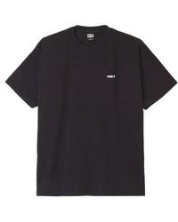 Obey - Bold Icon Heavyweight T Shirt Jet - Lyst