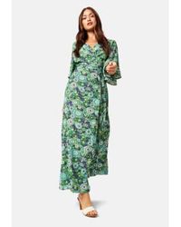 Traffic People - Floral Attic Wrap Dress In Polyester - Lyst