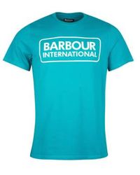 Barbour - International Essential Large Logo T-shirt Shaded Spruce Xl - Lyst