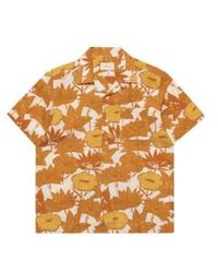 Far Afield - Selleck Ss Shirt Flower Collage Print In Gold From - Lyst