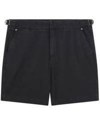 Lyle & Scott - Pantalones cortos chino lavados chorro negro - Lyst