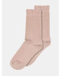 mpDenmark - Greta Ankle Socks Dust 37-39 - Lyst
