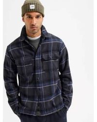 SELECTED - And Navy Checkered Surgery Xl - Lyst