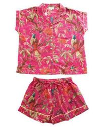 Powell Craft - Hot Birds Short Pyjama Set With Piping S/m - Lyst