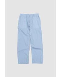 Document - Italie pantalon à rayures en coton bleu - Lyst