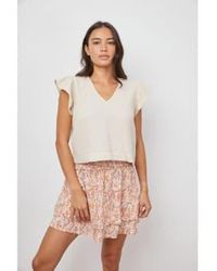 Rails - Miley Sleeveless Frill Detail Crop Top Size S Col Flax - Lyst