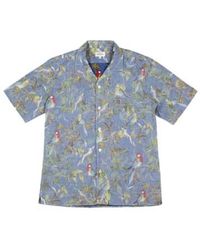 Hartford - Palm Mc Bird Print Short Sleeve Shirt Multi / M - Lyst