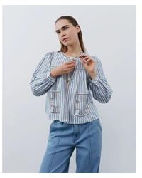 Sofie Schnoor - Striped Shirtjacket Federal - Lyst