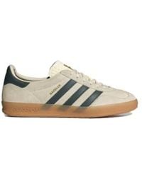 adidas - Gazelle indoor ih7502 crème blanche / green collégial / gomme - Lyst
