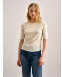 Bellerose - Ecru Seas Linen T Shirt 0 - Lyst