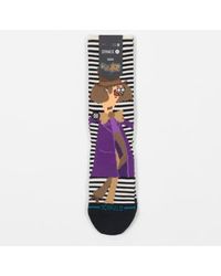 Stance - Willy Wonka Collaboration Oompa Loompa Socks In & White M - Lyst