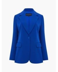 French Connection - Echo Single Breasted Blazer-cobalt -75wan Uk 10 - Lyst