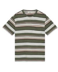 Anerkjendt - Kikki S/s Stripe T-Shirt in Olivine von - Lyst
