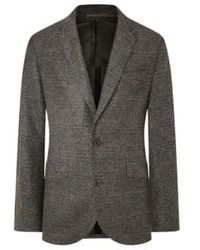 Hackett - Brushed Check Knitted Jacket 48 - Lyst