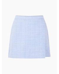 French Connection - Effie Boucle Skort Or Bluebell Classic - Lyst