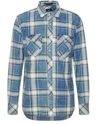 Replay - Western Checked Shirt L - Lyst