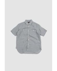 Beams Plus - Ss Linen Work Shirt Stripe S - Lyst