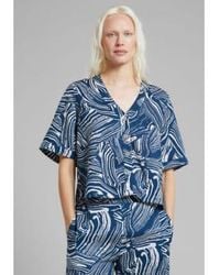 Dedicated - Odense Blouse Clay Swirl S - Lyst