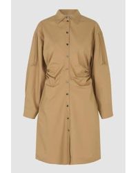 Second Female - New robe ficus marron tabac - Lyst