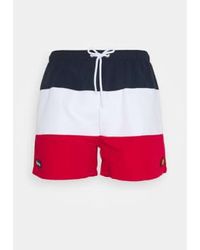 Ellesse - Cielo Swim Shorts In Red White - Lyst