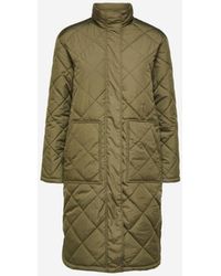 SELECTED Femme Quilted Coat With Hood 