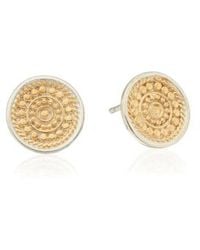 Anna Beck - Contrast Dotted Stud Earrings Plated - Lyst