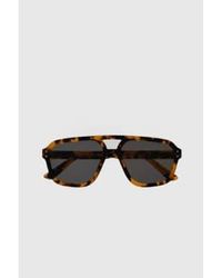Monokel - Eyewear Jet Havana Sunglasses Solid Lens - Lyst