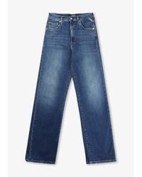 Replay - Damen-jeans "reyne" mit geradem bein in mittelblau - Lyst