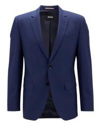 BOSS - Stretch Virgin Wool Slim Fit Suit 56 - Lyst