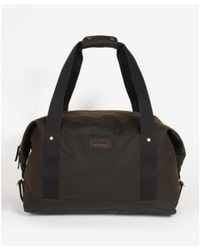 Barbour - Olive Wax Holdall Bag - Lyst