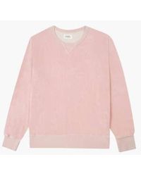 Hartford - Verblasste rosa baumwolle terry sweatshirt - Lyst